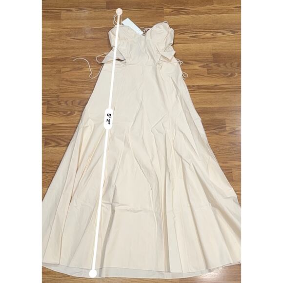 ANNA OCTOBER Ivory Uma Maxi Dress size Large - Picture 5 of 13
